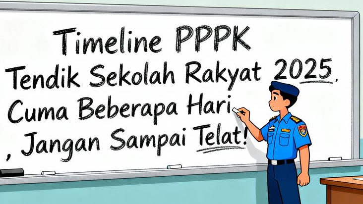 Timeline PPPK Tendik Sekolah Rakyat 2025 Cuma Beberapa Hari, Jangan Sampai Telat!