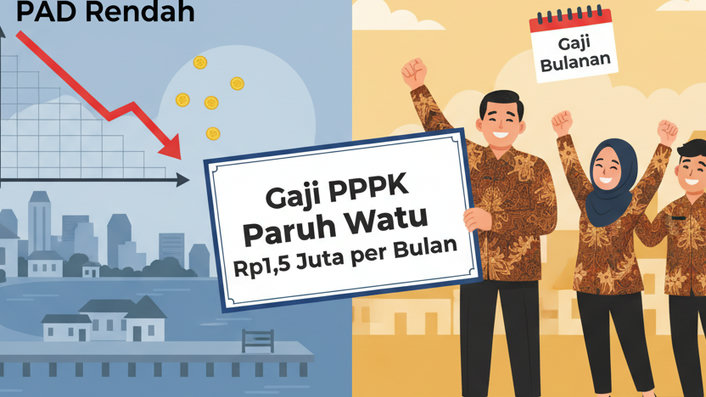 Di Tengah PAD Rendah, Wali Kota Tidore Tetapkan Gaji PPPK Paruh Waktu Rp1,5 Juta per Bulan