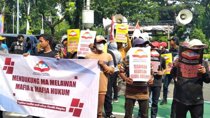 Beri Dukungan ke MA, Ratusan Pemuda Milenial Minta Syarifuddin Jangan Takut Lawan Mafia