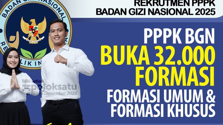 REKRUTMEN PPPK Badan Gizi Nasional 2025 RESMI DIBUKA, Disiapkan 32 Ribu Formasi, Ini Syarat dan Jadwal Lengkapnya!
