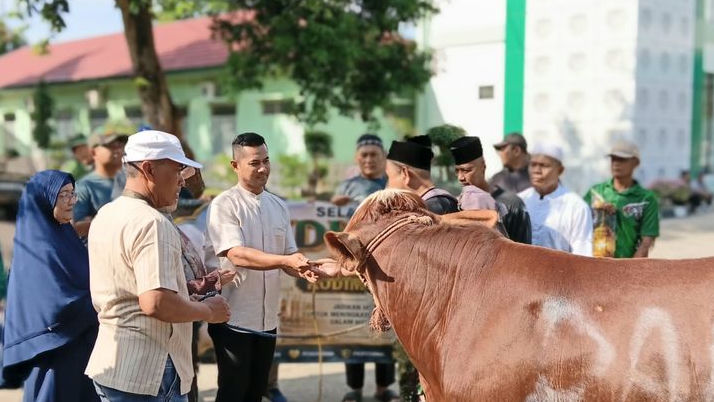 Kodim 0604 Karawang Potong 43 Hewan Kurban, Dandim: Wujud Kepedulian Sosial untuk Warga