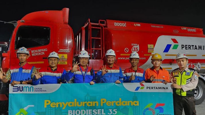 Pertamina Patra Niaga Regional Jawa Bagian Barat Salurkan Perdana Produk B35