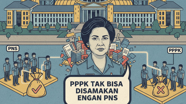PPPK Tak Bisa Disamakan dengan PNS, Menteri Rini Ungkap Konsekuensi Besar bagi Anggaran, Ini Penjelasannya