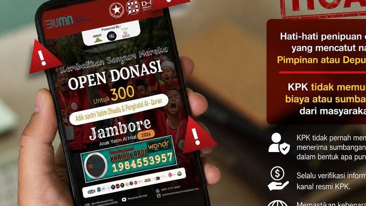 Komisi Pemberantasan Korupsi Pastikan 'Open Donasi Jambore Anak Yatim Al Hilal 2026' Catut Logo KPK, Imbau Masyarakat Berhati-hati