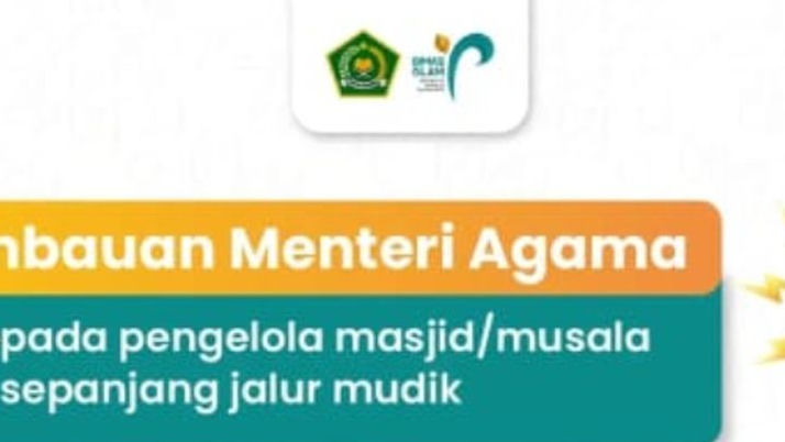 Mudik Nyaman! 5 Imbauan Menteri Agama untuk Masjid di Jalur Mudik