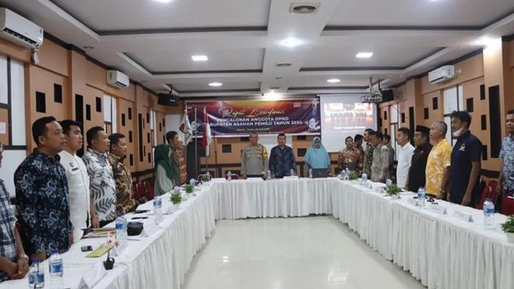 Hadir Pada Rapat Koordinasi, Polres Asahan Siap Sukseskan Pemilu 2024
