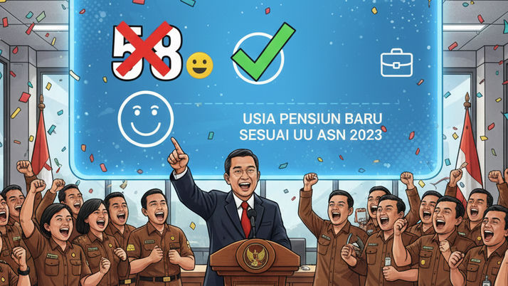 PPPK Tak Lagi Pensiun di Usia 58, Cek Angka Baru Berdasarkan UU ASN 2023!