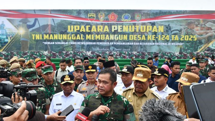 Kasad Tutup TMMD di Asahan, Ribuan Masyarakat Banjiri Pesta Rakyat