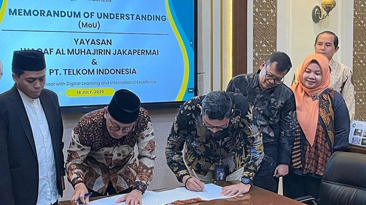Yayasan Waqaf Al-Muhajirien Jakapermai Gandeng Telkom Regional II, Tingkatkan Kualitas Pendidikan Digital di Era Modern