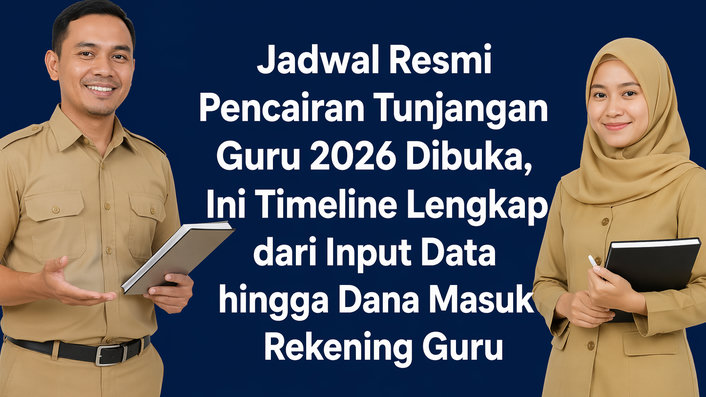 Jadwal Resmi Pencairan Tunjangan Guru 2026 Dibuka, Ini Timeline Lengkap dari Input Data hingga Dana Masuk Rekening Guru