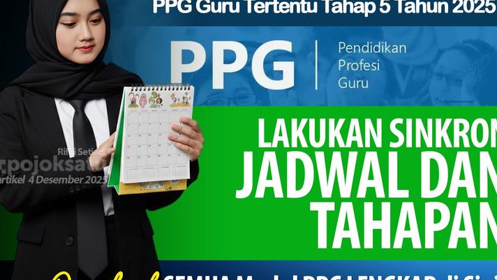 DOWNLOAD SEMUA MODUL, Pahami Sinkron JADWAL DAN TAHAPAN PPG Guru Tertentu 2025 Ini, Cek Ketentuan Modul hingga Persiapan UKPPPG