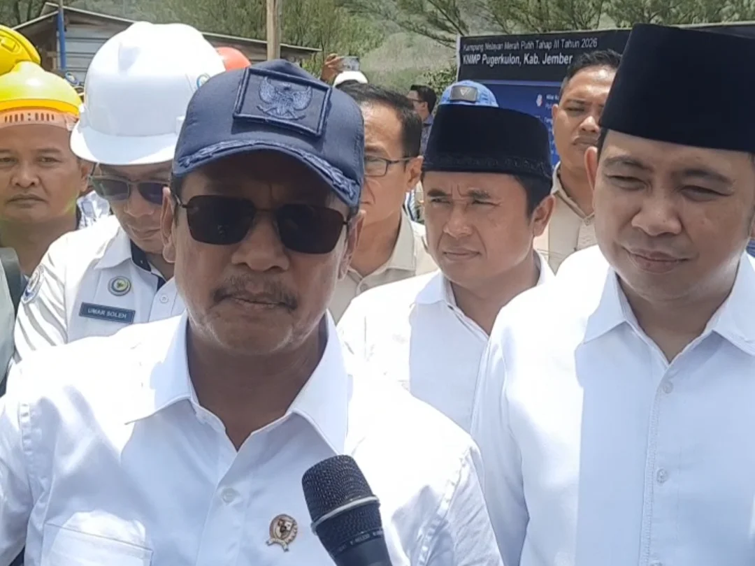 Menteri KKP, Sakti Wahyu Trenggono saat memberikan keterangan. (Dok. Pojoksatu.id/David Tomi Anggara)
