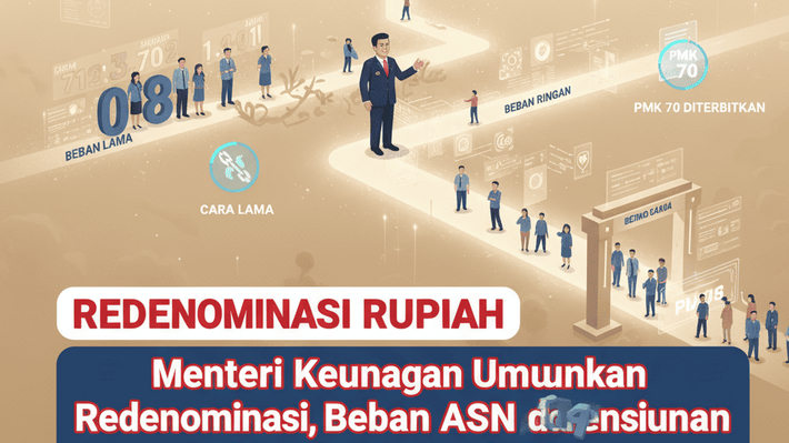 Menteri Keuangan Umumkan Redenominasi Rupiah, Beban ASN dan Pensiunan Ringan Tapi PMK 70 Diterbitkan
