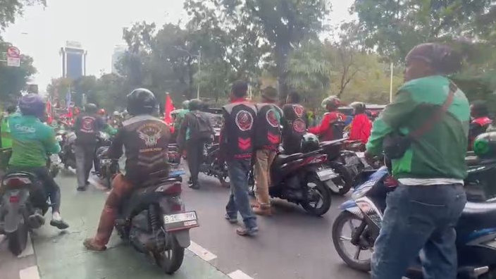 Diluar Ekspektasi! Demo Ojol di DPR Ternyata Sepi Peserta, Komunitas Ojol Jakut Tolak Penurunan Komisi Jadi 10 Persen