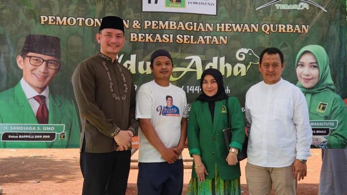 UMKM Sahabat Sandi Uno Gelar Penyembelihan Hewan Qurban untuk Warga Bekasi Timur dan Selatan