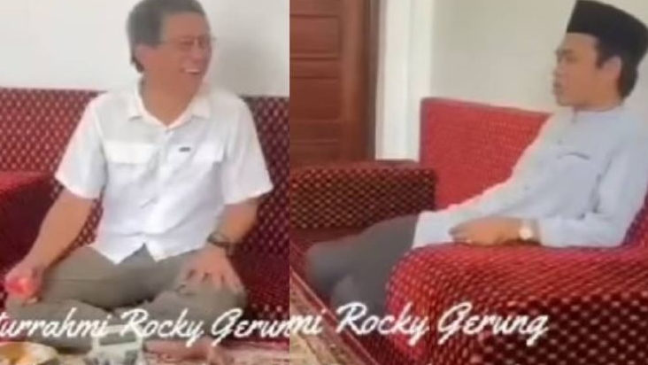 Mendadak Bertemu, UAS 'Mau ke Jakarta dan Warna Merah'. Rocky Gerung 'Siang yang Ngaco'