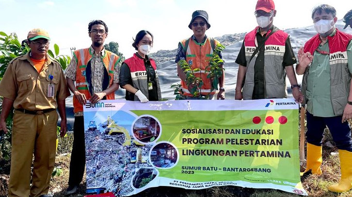 Pertamina Implementasikan Program Pelestarian Lingkungan di Kawasan TPST Bantargebang
