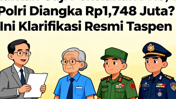 Benarkah Gaji Pensiunan PNS, TNI, Polri di Angka Rp1,748 Juta? Ini Klarifikasi Resmi Taspen