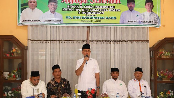 Wagub Musa Rajekshah Minta IPHI Dairi Bantu Sukseskan Penyelenggaraan Ibadah Haji 2023