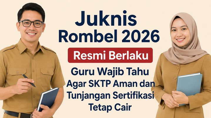 Juknis Rombel 2026 Resmi Berlaku, Guru Wajib Tahu Agar SKTP Aman dan Tunjangan Sertifikasi Tetap Cair