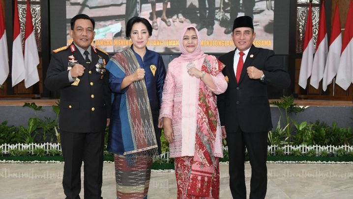 Hadiri Peringatan HUT ke-77 Bhayangkara, Gubernur Edy Rahmayadi Berharap Polda Sumut Evaluasi untuk Lebih Baik