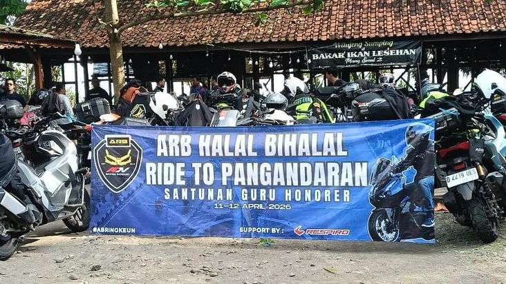 ARB Touring Halal Bihalal 2026, Puluhan Rider Jelajahi Jalur Selatan hingga Pangandaran