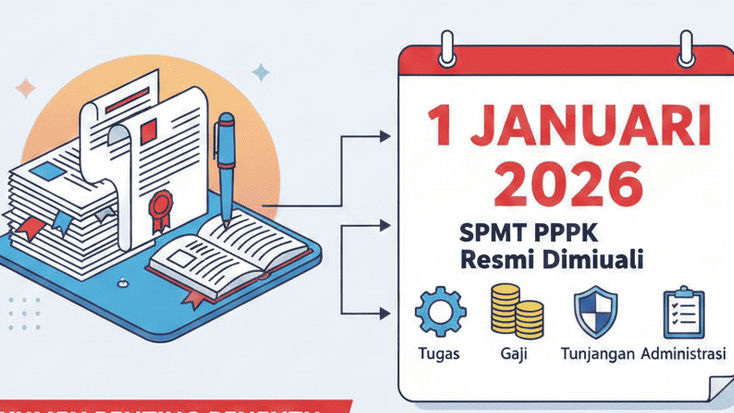 Catat! SPMT PPPK Resmi Dimulai 1 Januari 2026, Ini Dokumen Penting Penentu Tugas, Gaji, Tunjangan, hingga Administrasi yang Harus di Siapkan!