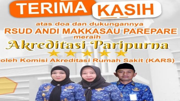 Selamat, RSUD Andi Makkasau Lulus Akreditasi Paripurna