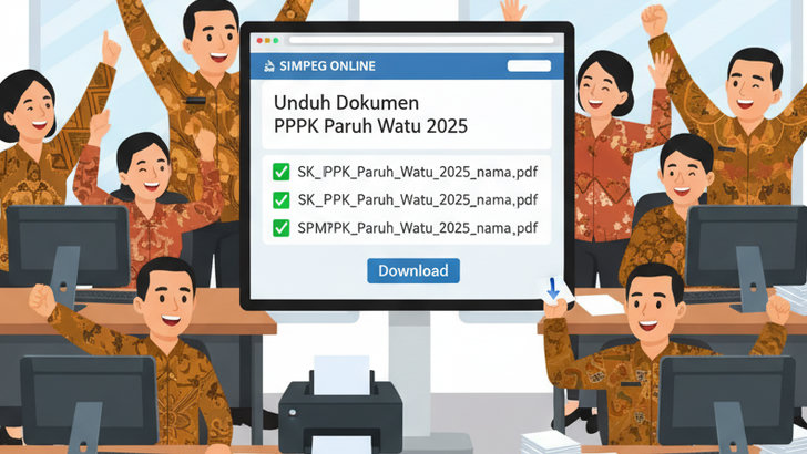 Ribuan SK dan SPMT PPPK Paruh Waktu Sudah Bisa Diunduh, Begini Cara Cek dan Download Terbarunya!