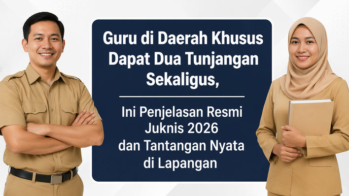 Guru di Daerah Khusus Dapat Dua Tunjangan Sekaligus, Ini Penjelasan Resmi Juknis 2026 dan Tantangan Nyata di Lapangan