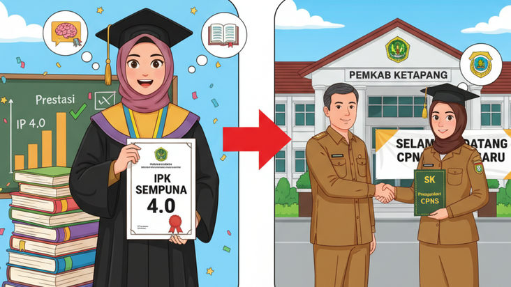 Hebat! Anisa Putri Raih IPK Sempurna dan Langsung Jadi CPNS di Ketapang