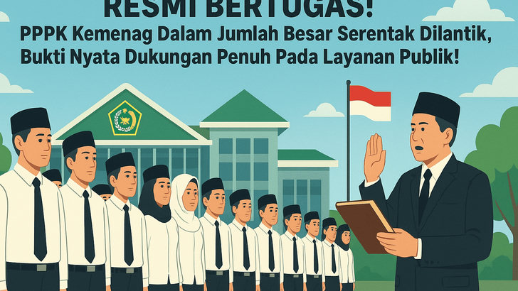 RESMI BERTUGAS! PPPK Kemenag Dalam Jumlah Besar Serentak Dilantik, Bukti Nyata Dukungan Penuh Pada Layanan Publik!