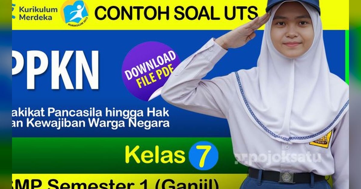 DOWNLOAD File PDF Contoh Soal PPKN Kelas 7 SMP Semester 1 Lengkap ...